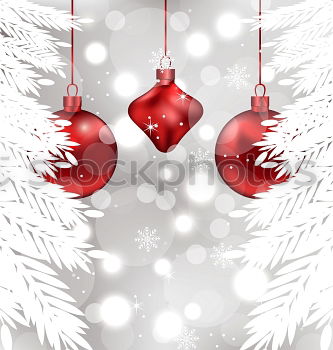 Similar – Image, Stock Photo Glass Christmas ball with heart on bokeh background