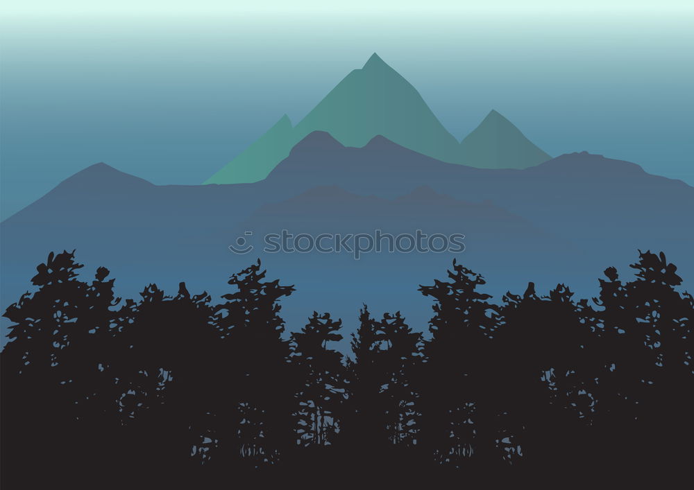 Similar – Image, Stock Photo Sound to Sound Blue Mountains.