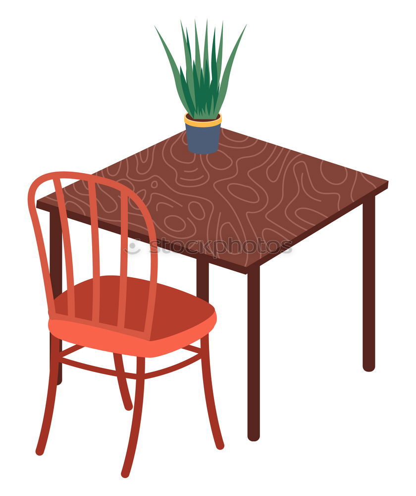 Similar – Image, Stock Photo Table and chair Café