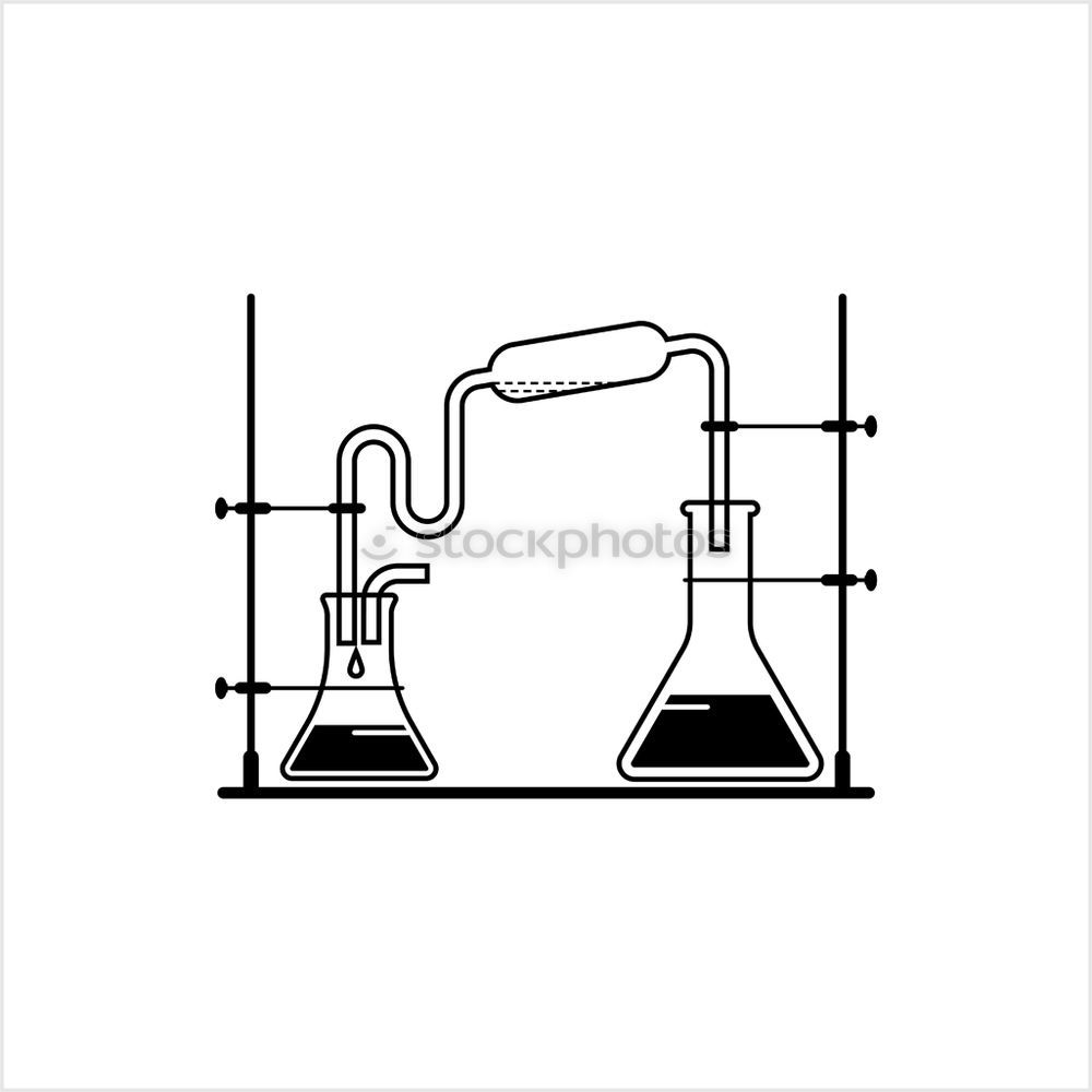 Similar – Image, Stock Photo Glass bottles and flasks in a laboratory