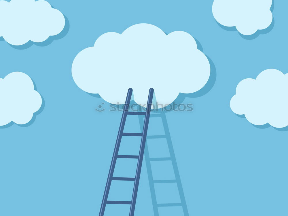 Similar – Image, Stock Photo Stairs to the clouds