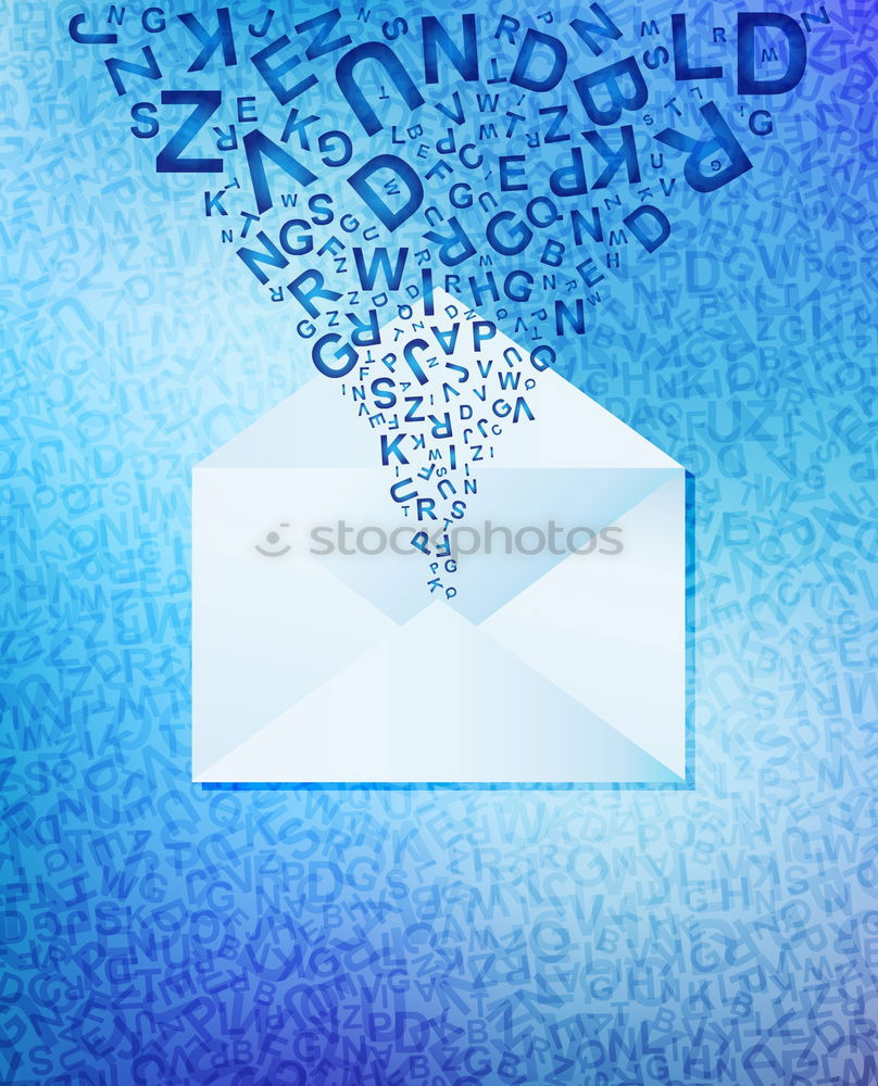 Similar – Image, Stock Photo Envelope with flowers and pencil