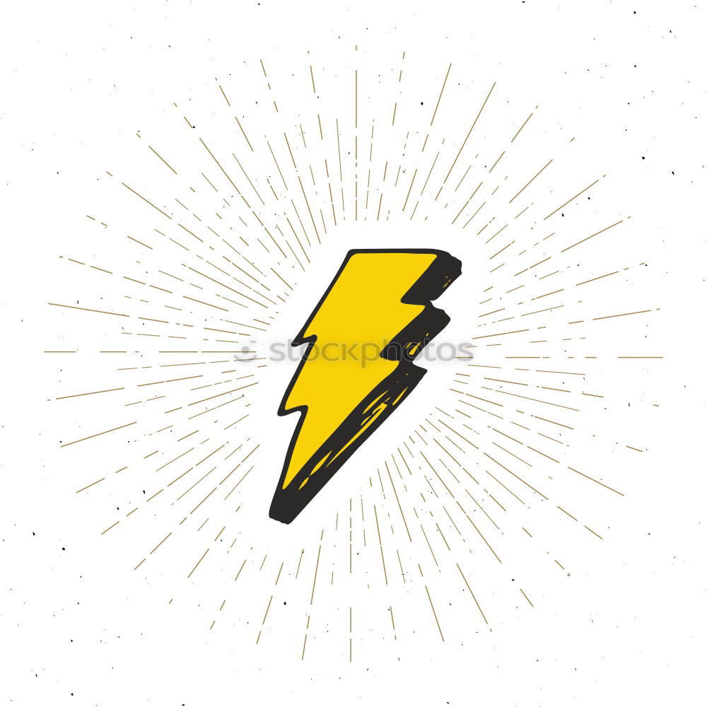 Image, Stock Photo Yellow flashes Climate