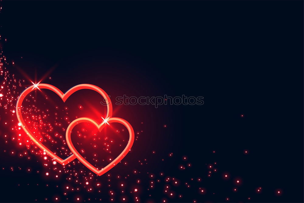 Image, Stock Photo Neon light in the shape of a red heart