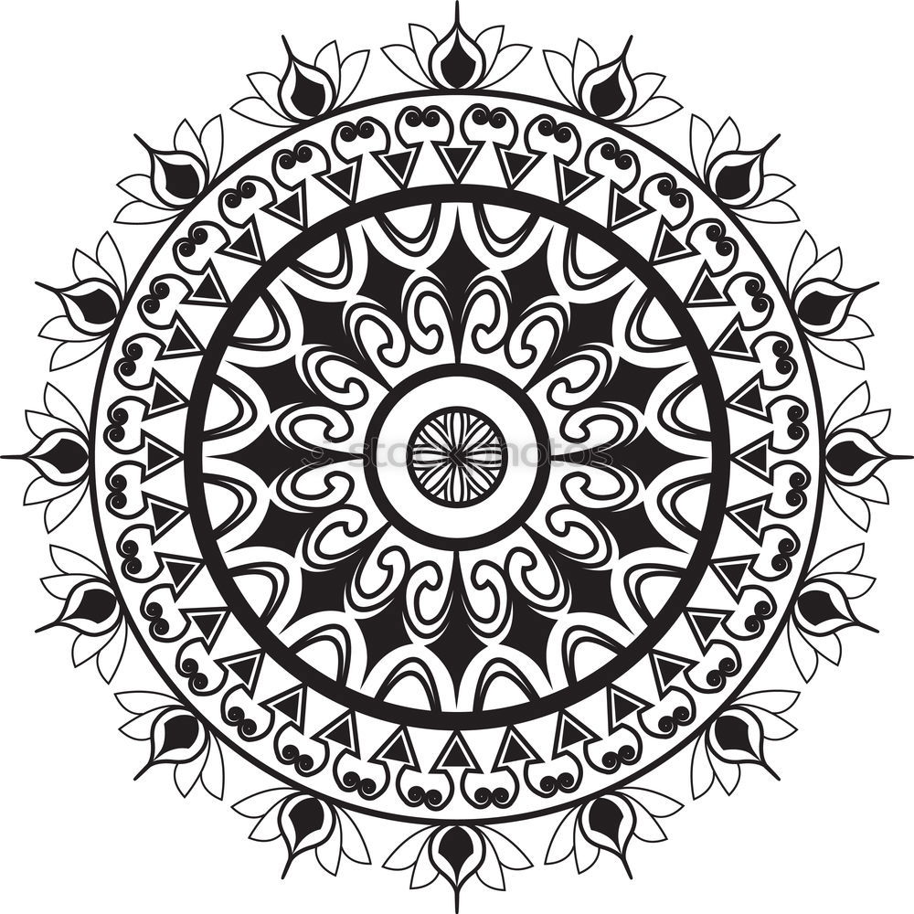 Similar – Henna tattoo motif on arm