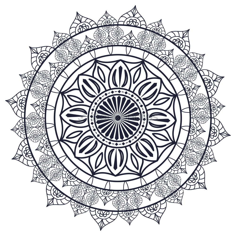 Similar – Henna tattoo motif on arm