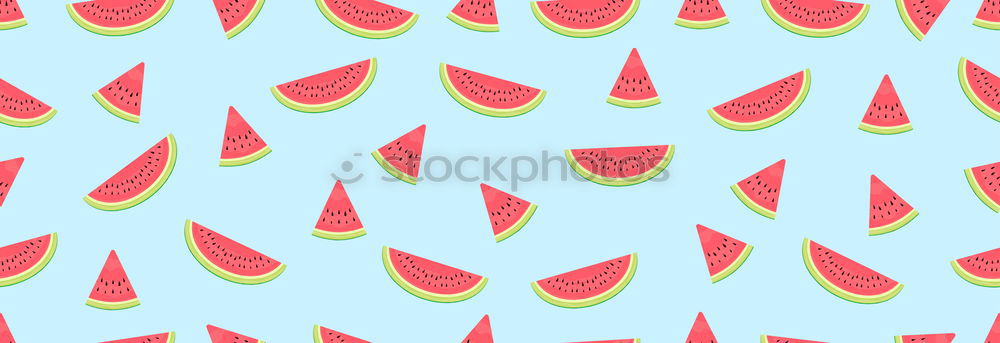 Similar – Pattern red watermelon on background. Flat lay, top view