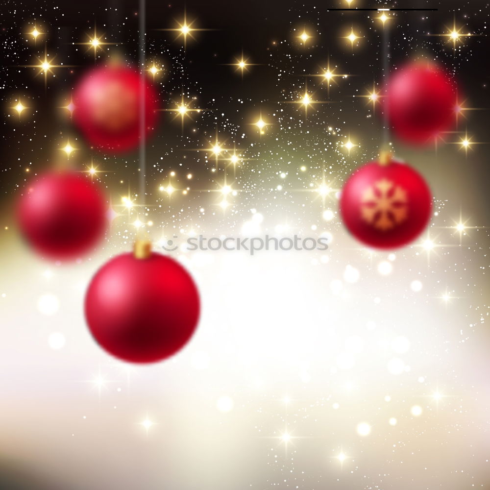 Similar – Image, Stock Photo Two red Christmas baubles