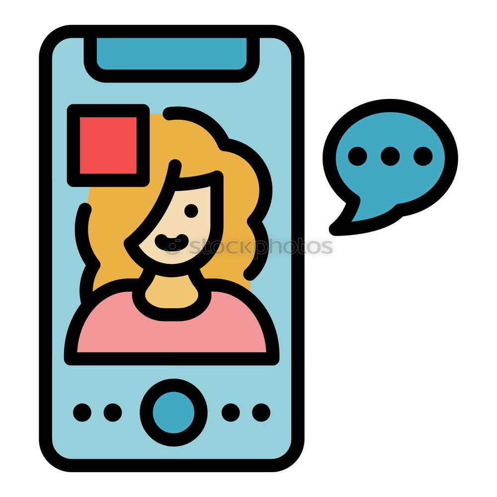 Similar – Image, Stock Photo Mobile marketing with megaphone and speech bubbles