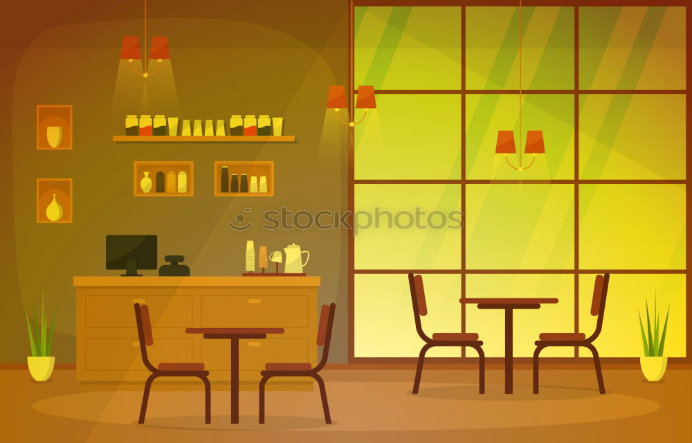 Similar – yellow and green Café