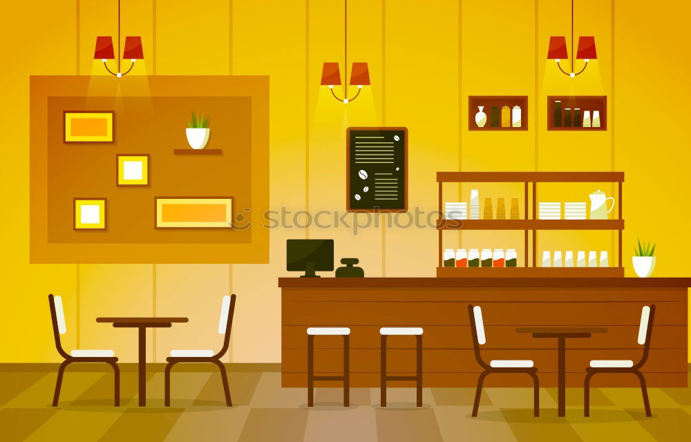 yellow and green Café