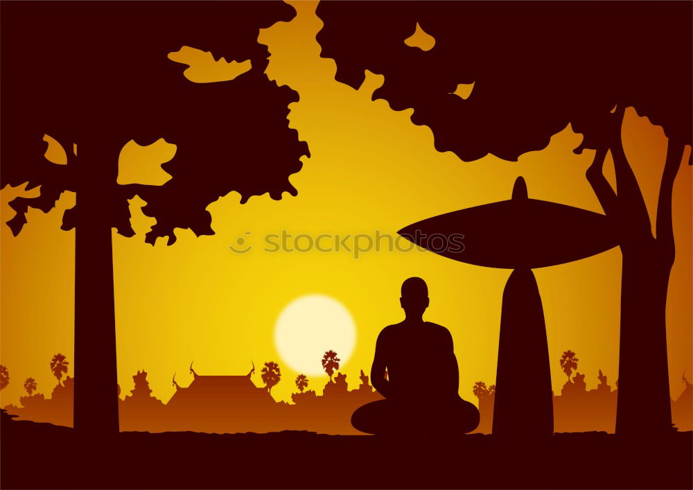 Similar – Image, Stock Photo framed sunset Calm