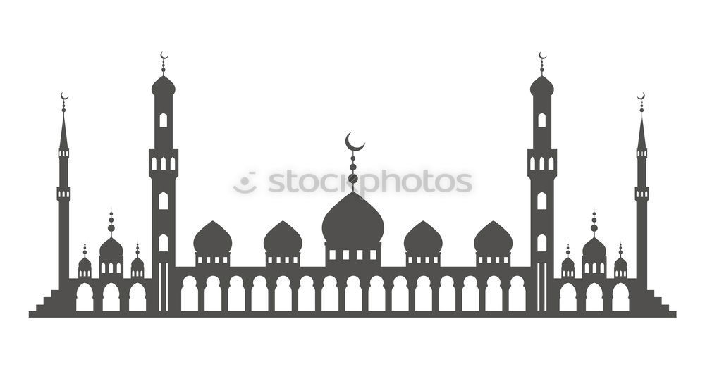 Similar – Blue mosque in grey IV