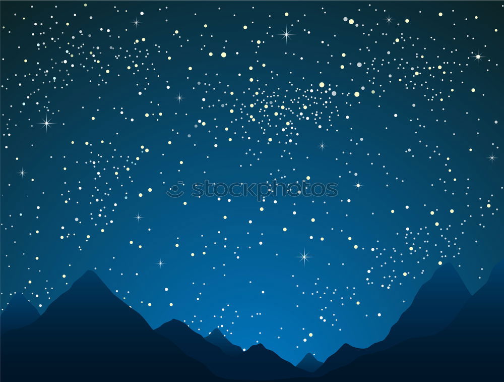 Similar – Image, Stock Photo Starry skies and mountains