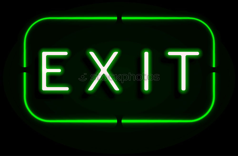 Similar – exit Ausgang Signaletik