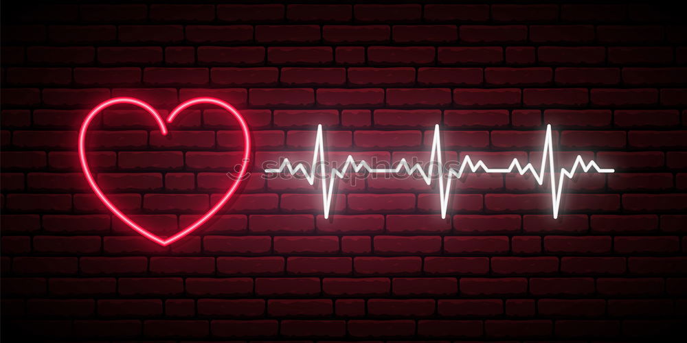 Similar – Image, Stock Photo Neon light in the shape of a red heart