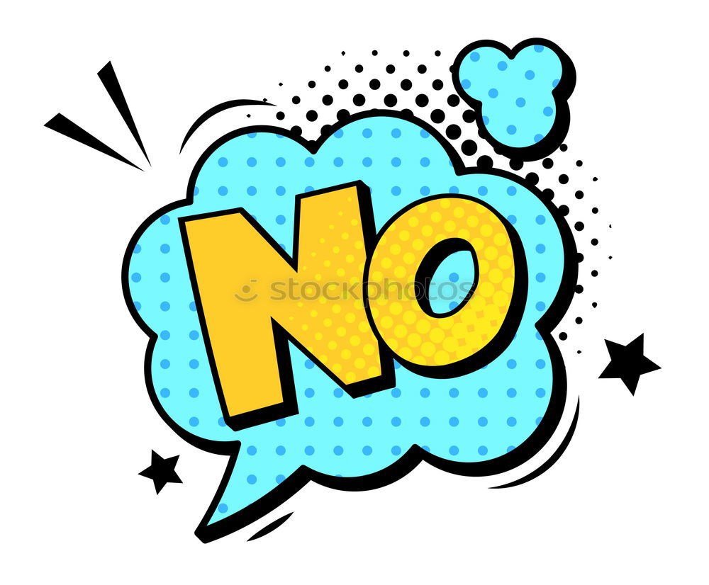 Image, Stock Photo Nope. Speech bubble