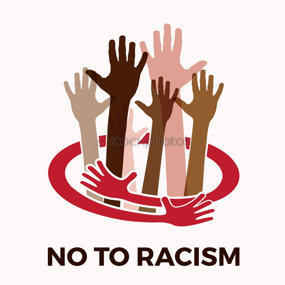 Similar – Stop Racism stoppen Faust