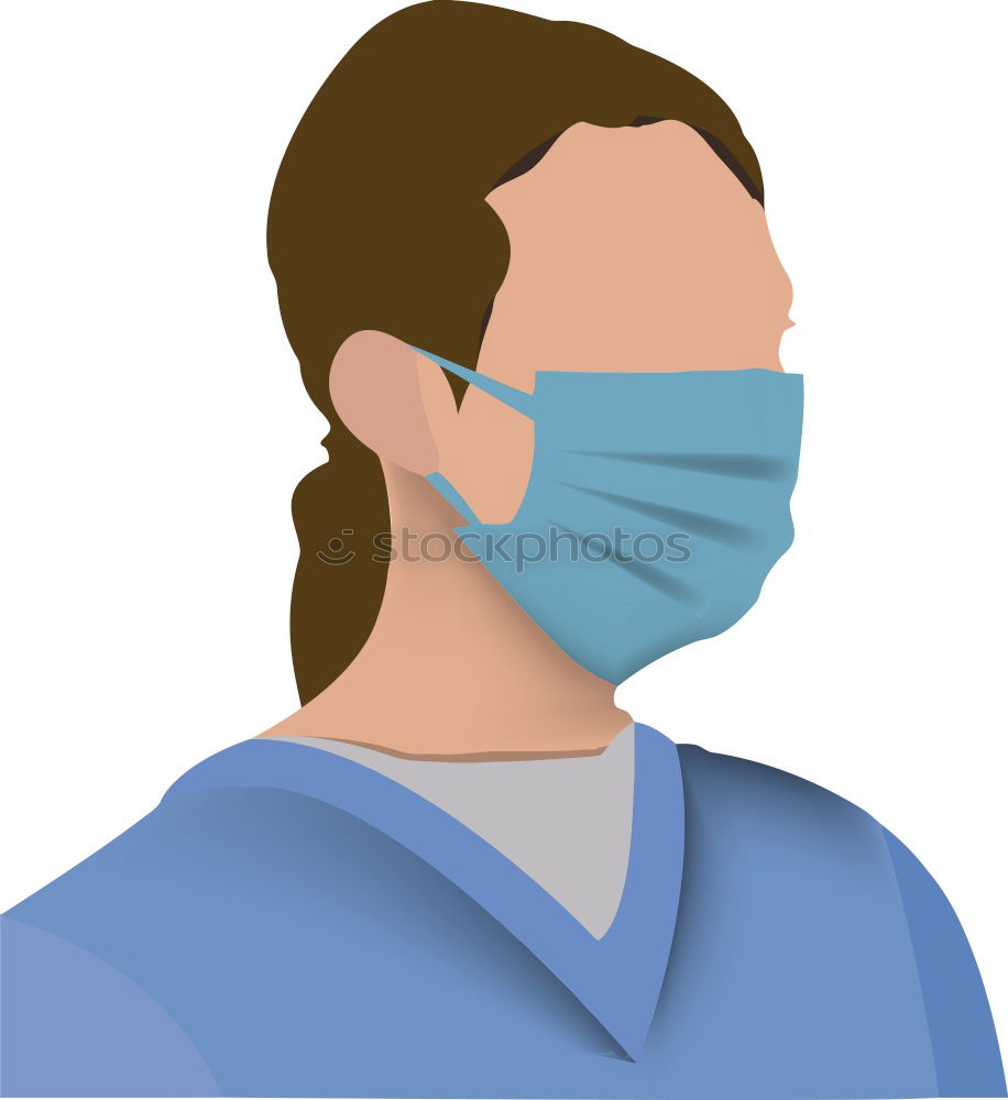 Similar – Foto Bild Nettes kleines Mädchen in medizinischer Maske