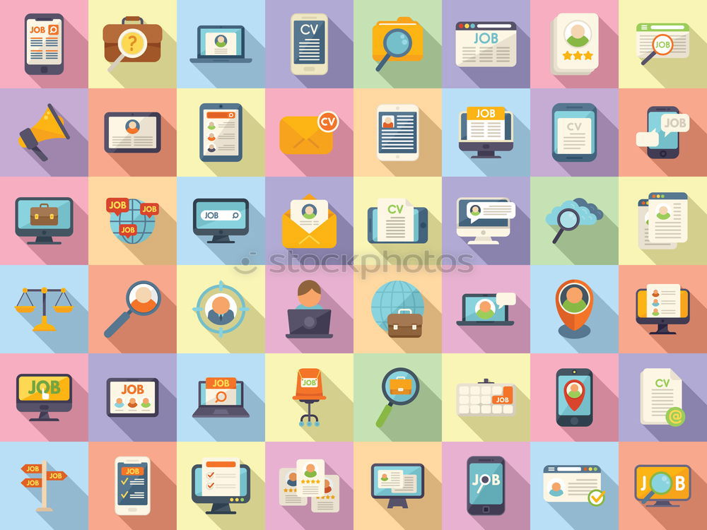 Similar – Image, Stock Photo Mobile Marketing & Communication