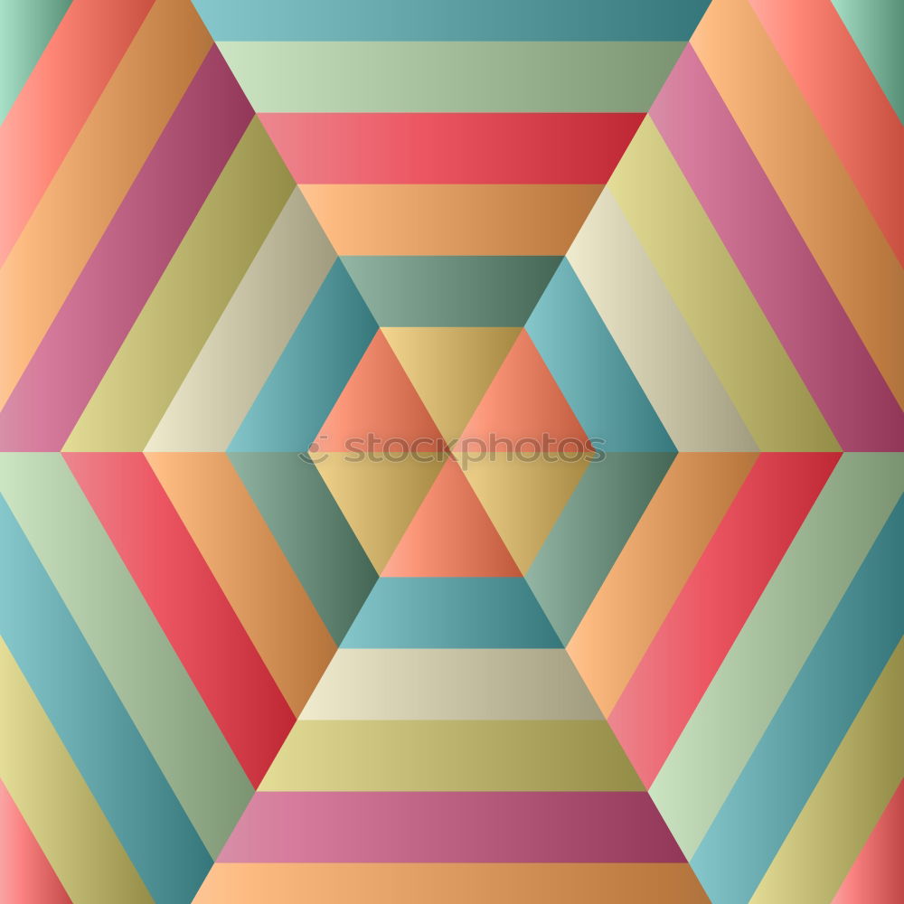 Vibrant colors palette paper design. Geometric shapes.