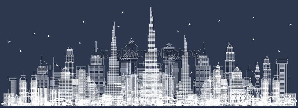 Similar – Industrie Skyline dunkel