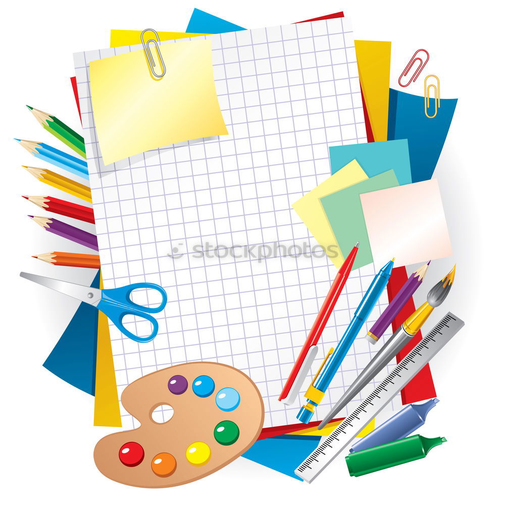Similar – Image, Stock Photo white sheet torn from a notebook