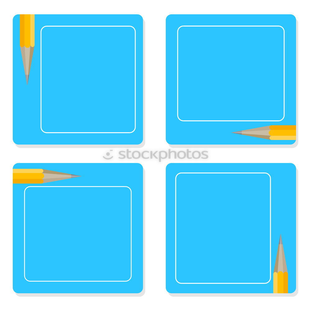 Similar – torn in half white blank sheet in line on blue background