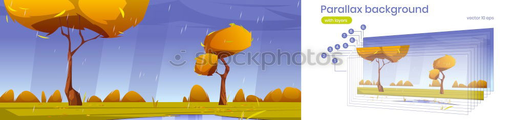 Image, Stock Photo Three blue containers