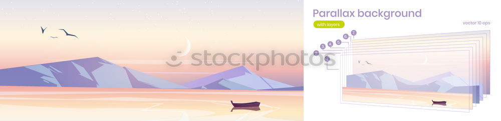 Similar – Image, Stock Photo Mountain panorama II