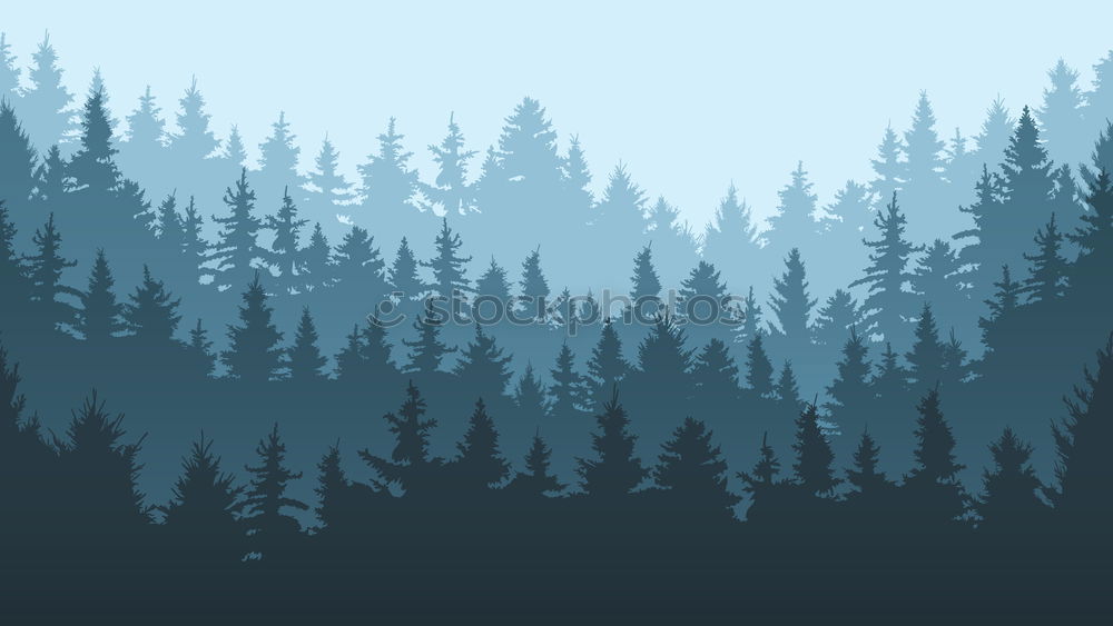 Similar – Image, Stock Photo Snowfall in dark woods