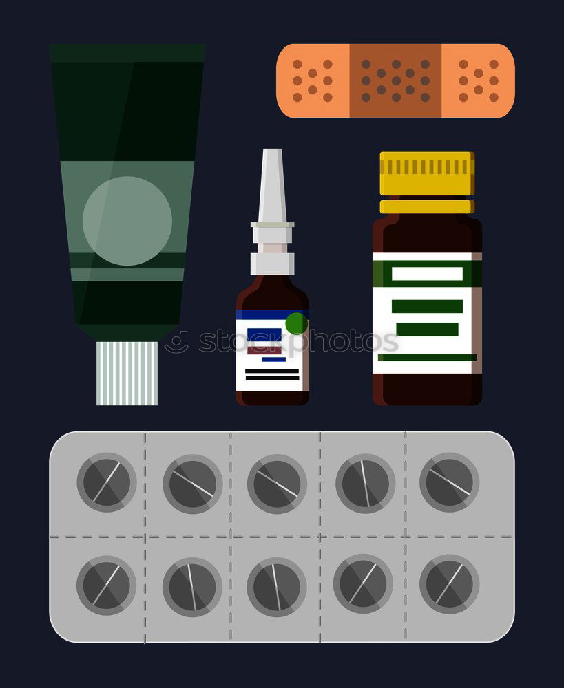 Similar – Image, Stock Photo colorful pills and medical bottles on green paper background
