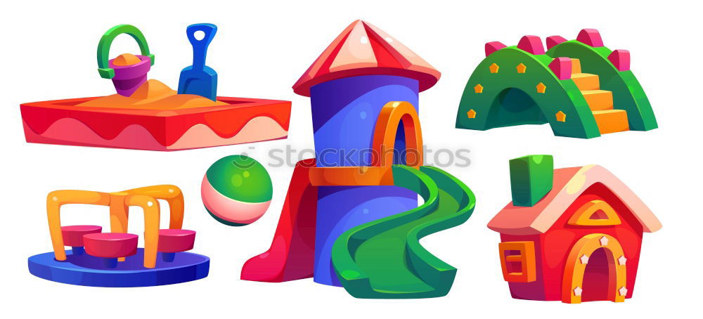 Similar – Image, Stock Photo Blue background with childrens plastic toys