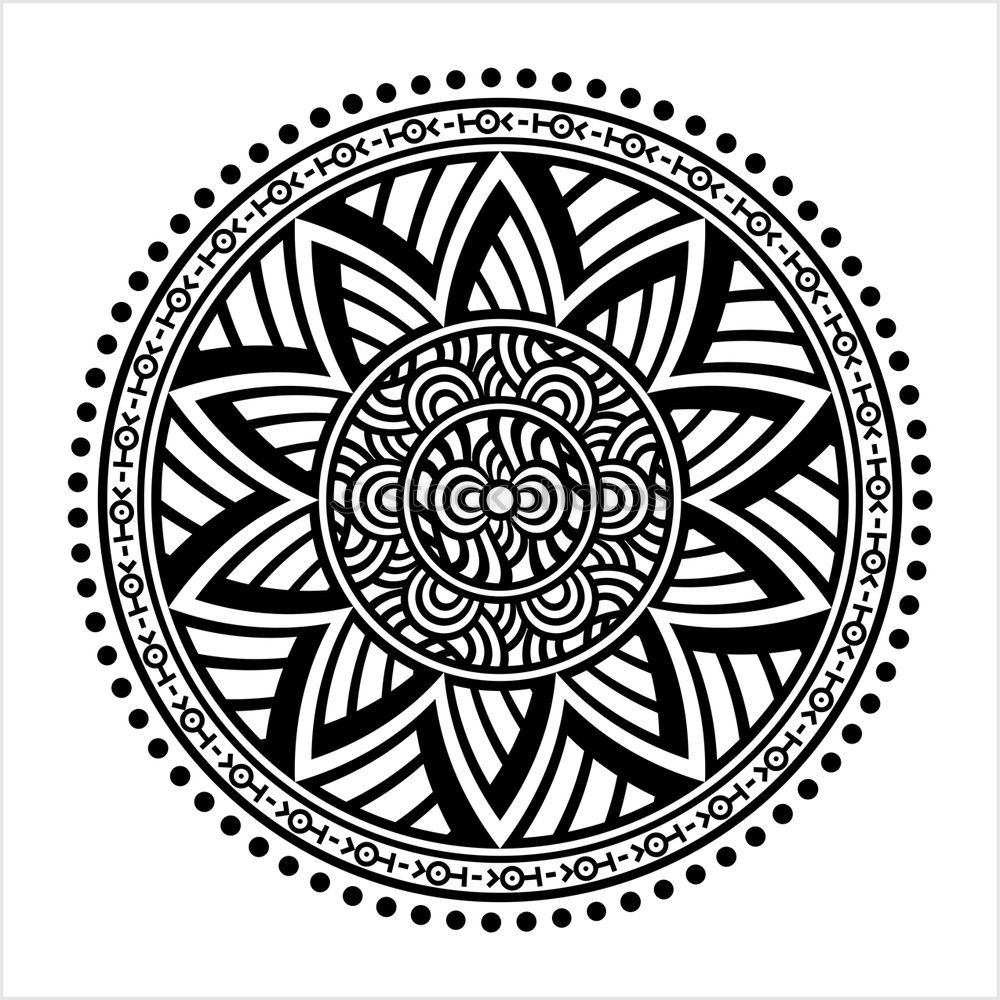 Similar – Henna tattoo motif on arm