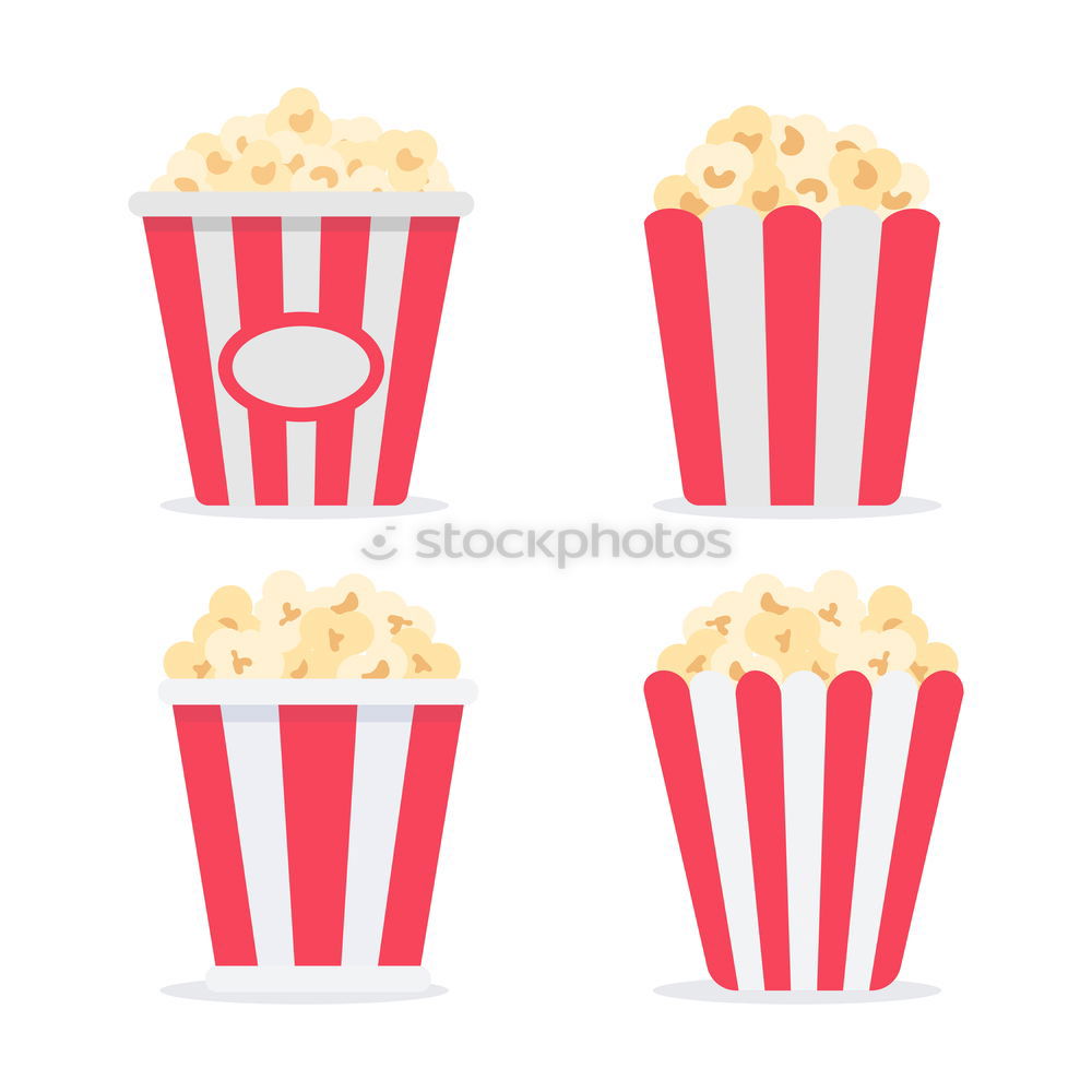 Similar – Image, Stock Photo Two retro boxes of popcorn