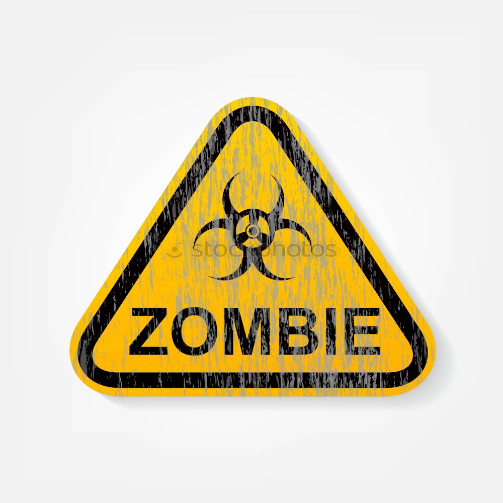 Similar – Graffity on wood: ATTENTION! Zombie Apocalypse