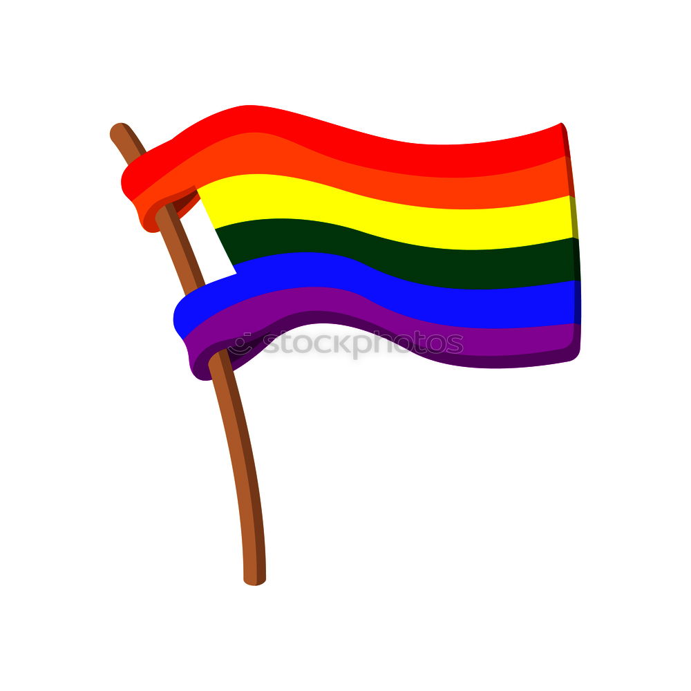 Similar – Image, Stock Photo Man waving a rainbow flag at the CSD in Cologne