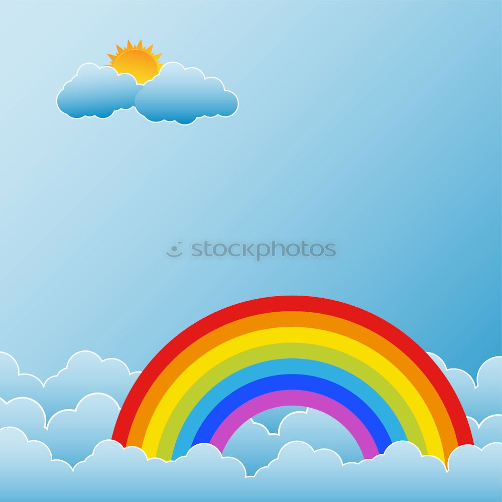 Similar – Image, Stock Photo Rainbow Parasol