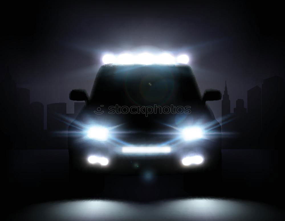 Similar – Foto Bild Leuchte auf einem Taxi mit roten LEDs und Spiegelung im regennassen Blechdach