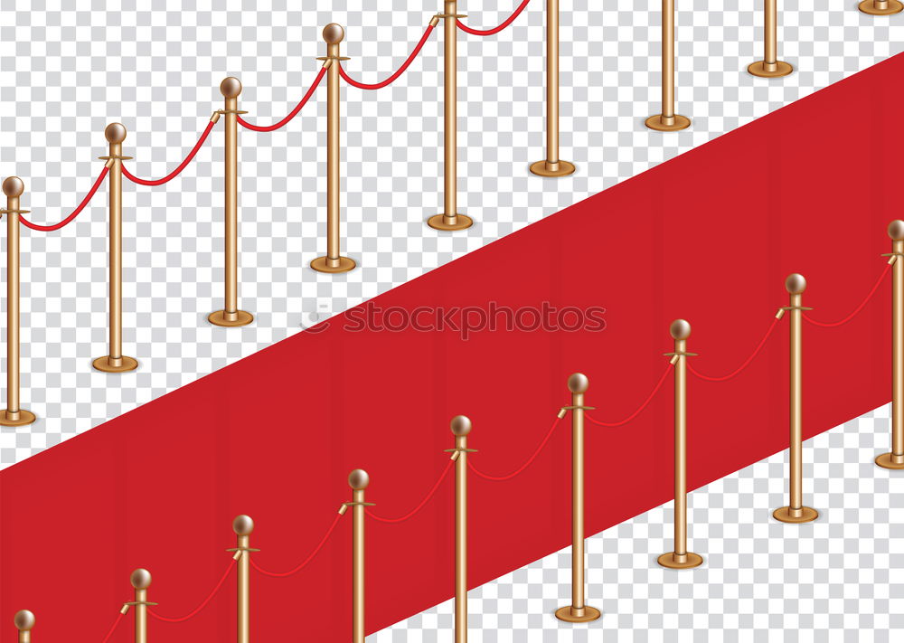 Similar – Image, Stock Photo Close up red carpet over grey concrete staircase