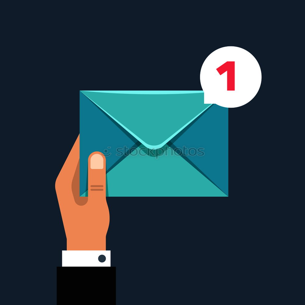 Similar – Image, Stock Photo Envelope with flowers and pencil