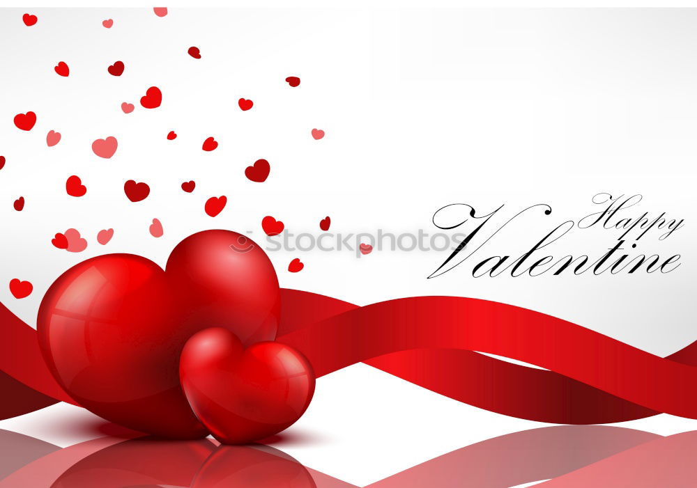 Similar – Image, Stock Photo Valentine’s card. Be my Valentine with gift