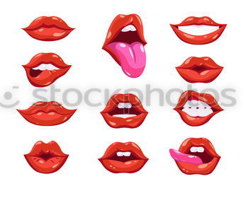 Similar – Image, Stock Photo bedtime sweets | only for men, collage of a woman’s face