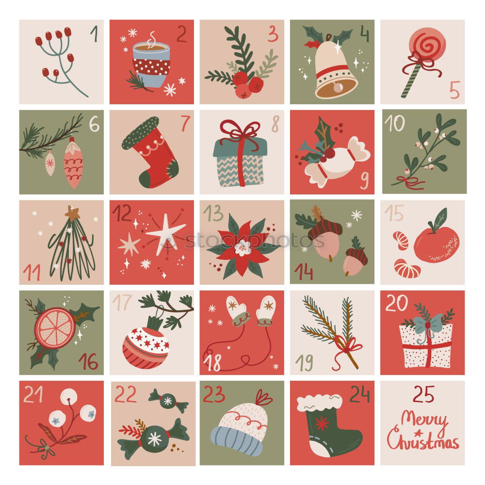 Similar – Christmas collection, gifts and decorative ornaments