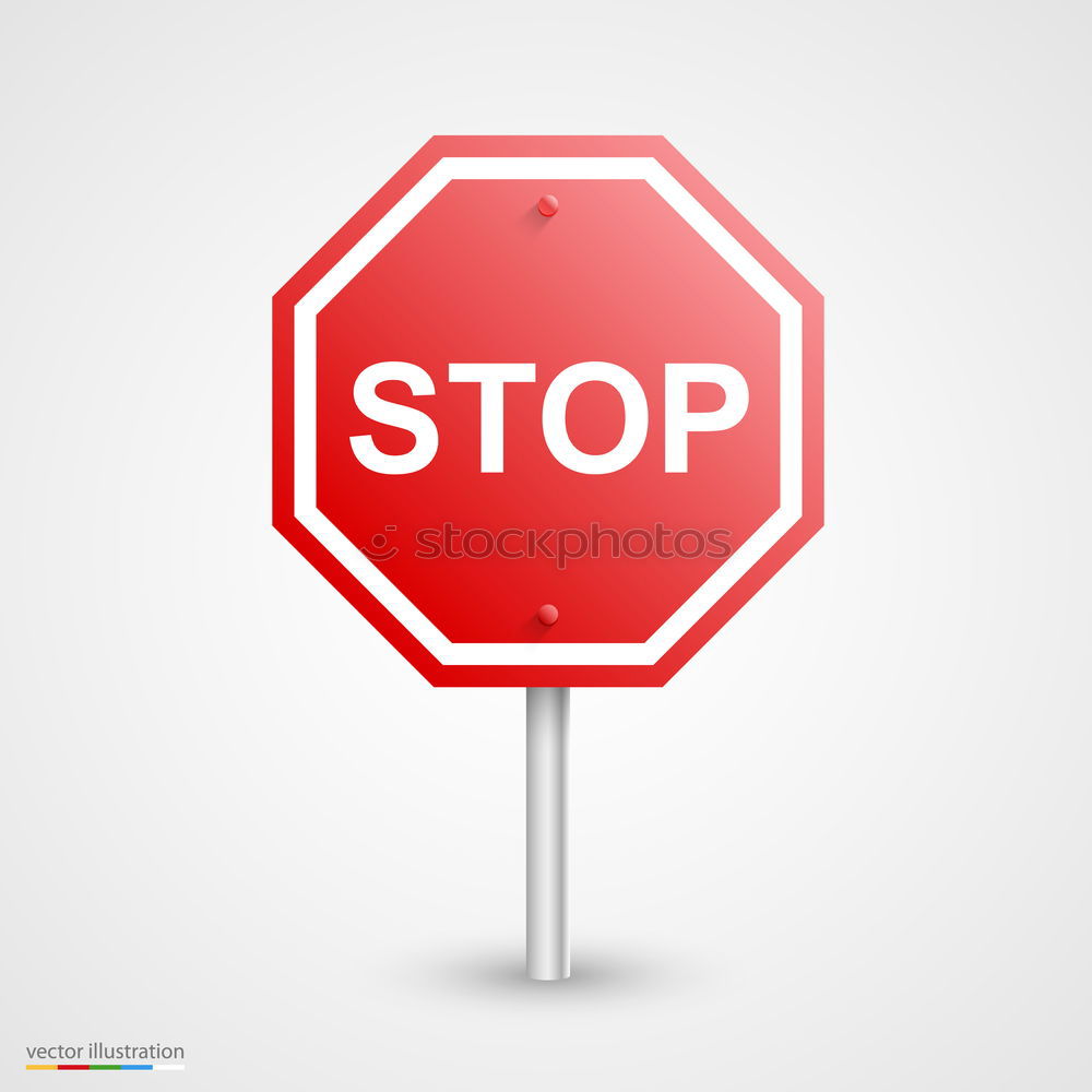 Similar – Image, Stock Photo bus stop Stop Stop sign