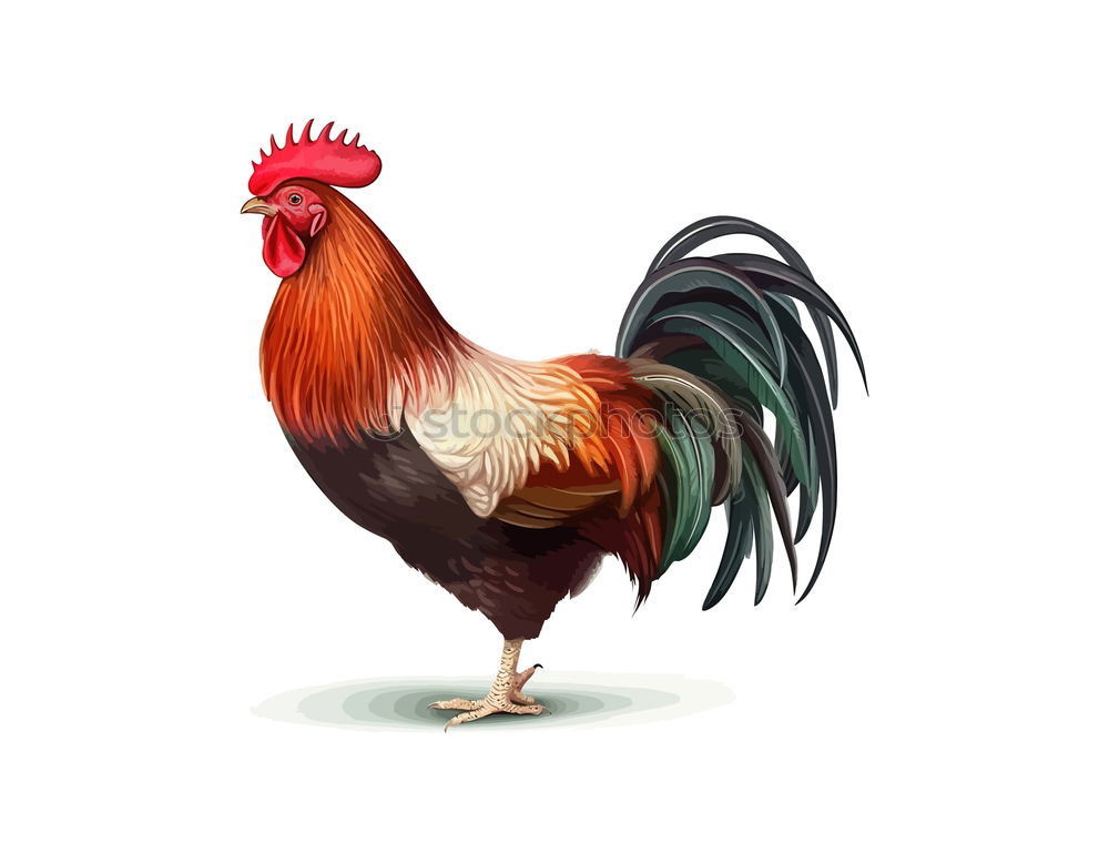 Similar – Image, Stock Photo Brown Leghorn Rooster