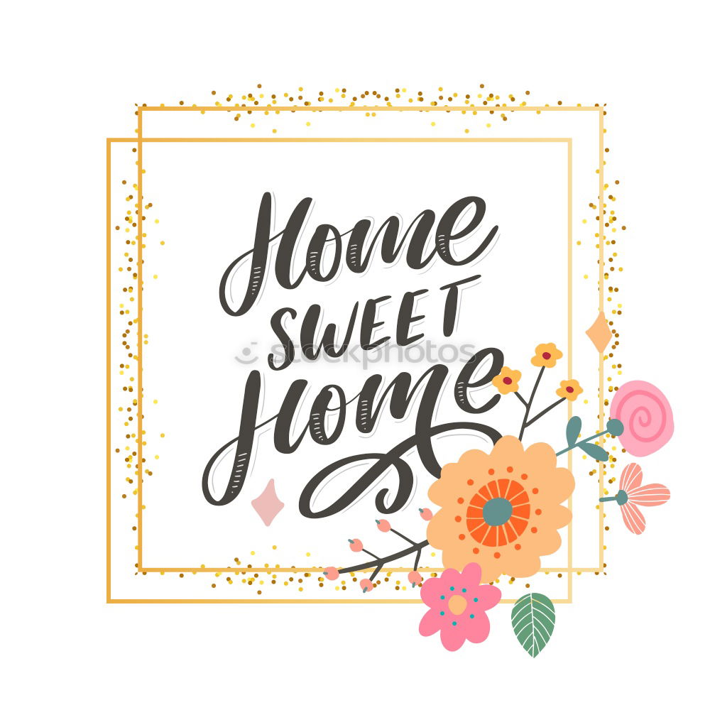 Foto Bild Lightbox with the words „home sweet home“