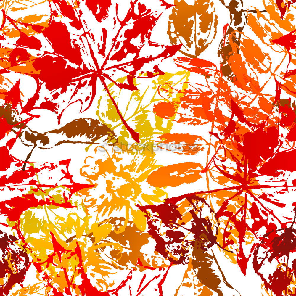 Similar – Autumn background with flying tree leaves