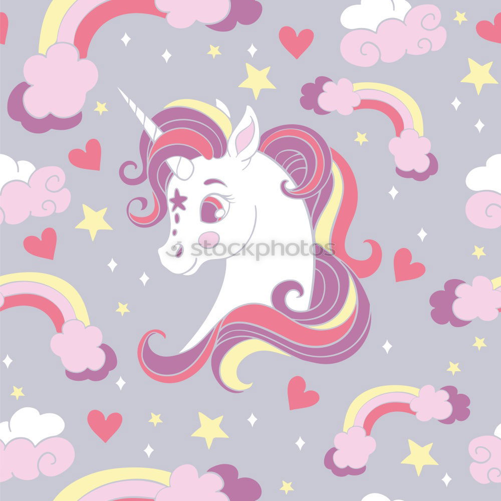 Similar – Image, Stock Photo Unicorn and Rainbow