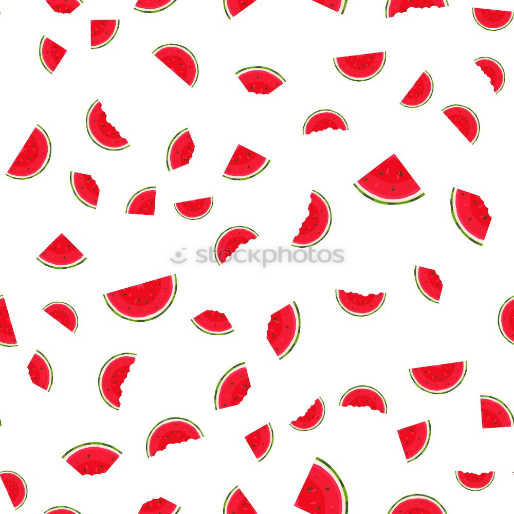 Image, Stock Photo Slices of watermelon on a plain surface painted in bright blue